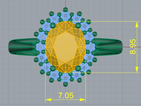 676 Ring 3D Print Model