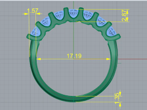 678 Ring 3D Print Model