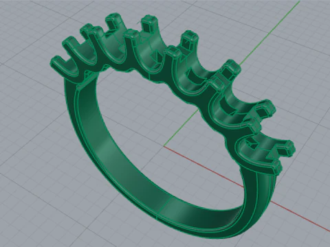 678 Ring 3D Print Model