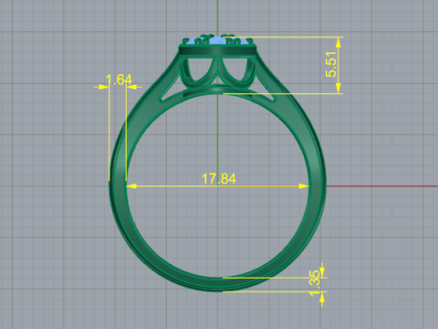 679 Ring 3Dプリントモデル