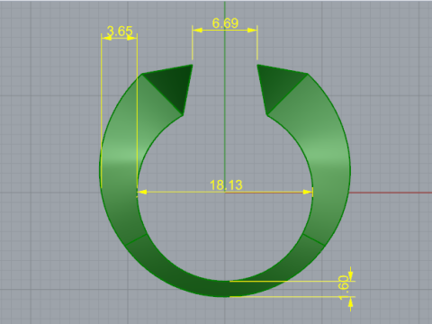 683 Ring 3D 프린트 모델