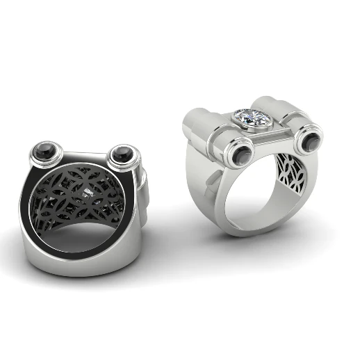 684 Ring 3D Print Model .c4d .max .obj .3ds .fbx .stl .blend 