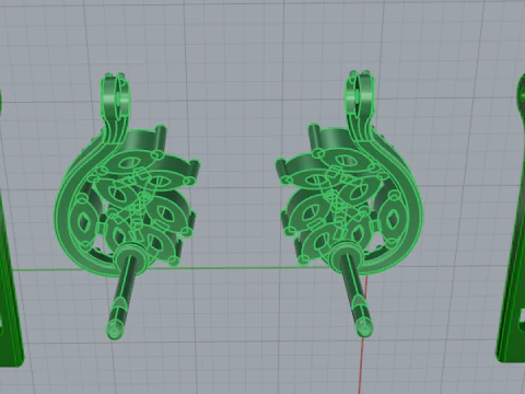 687 Earrings 3D Print Model