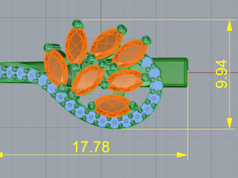 687 Earrings Modello di stampa 3D