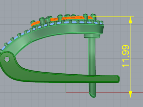 687 Earrings Modello di stampa 3D
