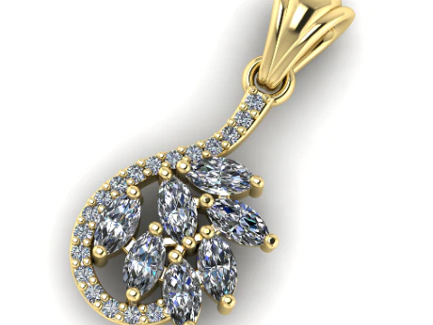 688 Кулон 3D Принт Модель