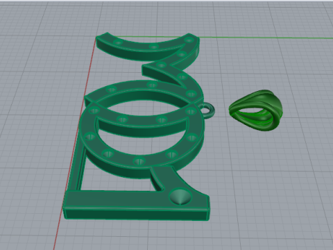 690 Pendant with MD1 inscription Modelo de impresión 3D
