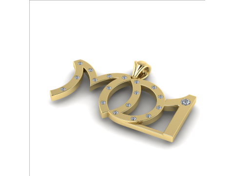 690 Pendant with MD1 inscription 3D Baskı Modeli