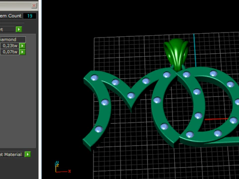 690 Pendant with MD1 inscription 3D Print Model