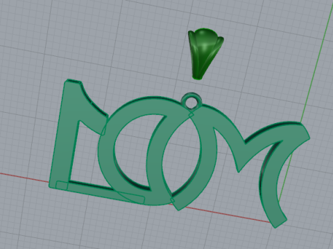 690 Pendant with MD1 inscription Modelo de impresión 3D