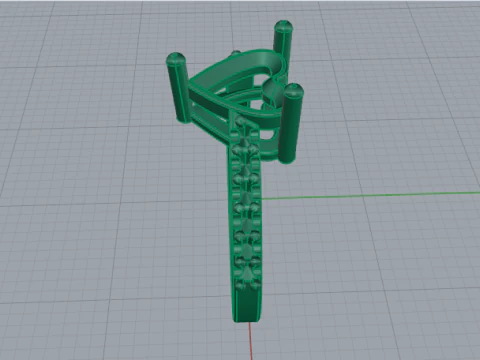 691 Ring heart 3D Print Model