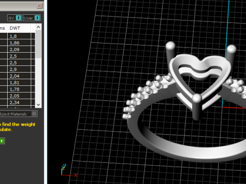 691 Ring heart Modelo de Impressão 3D