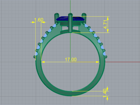 691 Ring heart Modelo de Impressão 3D