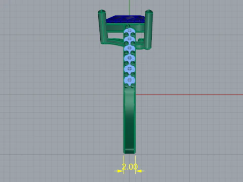 691 Ring heart 3D Print Model