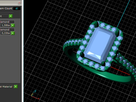 694 Ring 3D Принт Модель
