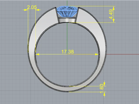 696 Ring 3D Print Model