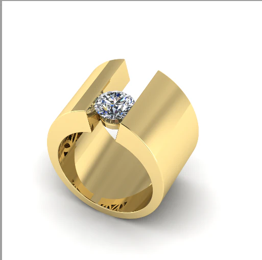 696 Ring 3D Print Model .c4d .max .obj .3ds .fbx .stl .blend 