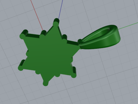 698 Pendant 3Dプリントモデル
