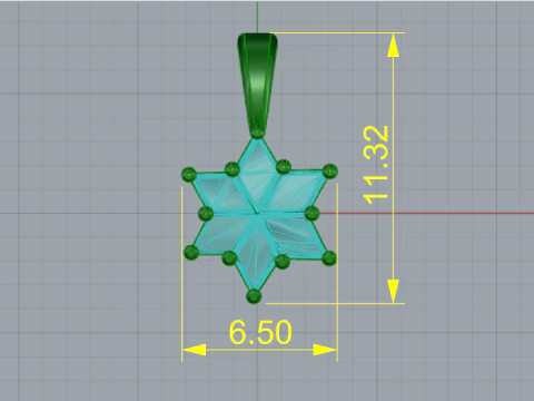 698 Ciondolo Modello di stampa 3D