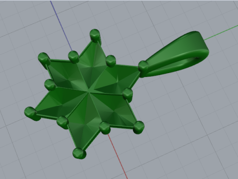 698 Pendant 3Dプリントモデル