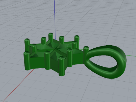 698 Pendant 3Dプリントモデル
