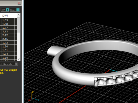 700 Engagement ring 3D Print Model