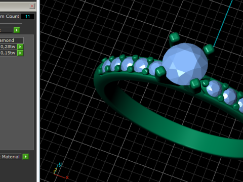 700 Engagement ring 3D Print Model