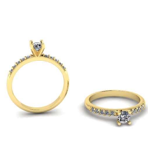 700 Engagement ring 3D Print Model .c4d .max .obj .3ds .fbx .stl .blend 