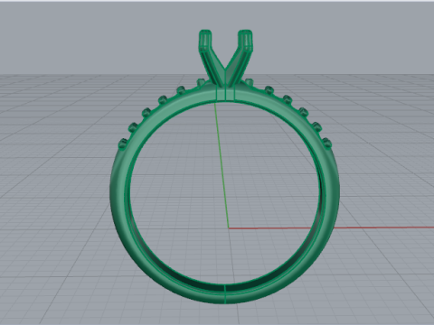 700 Engagement ring 3D Print Model