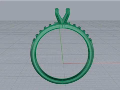 700 Engagement ring 3D Print Model