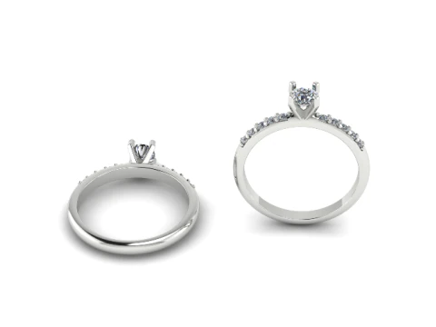 700 Engagement ring 3D Print Model
