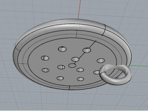 702 Pendant 3D Print Model