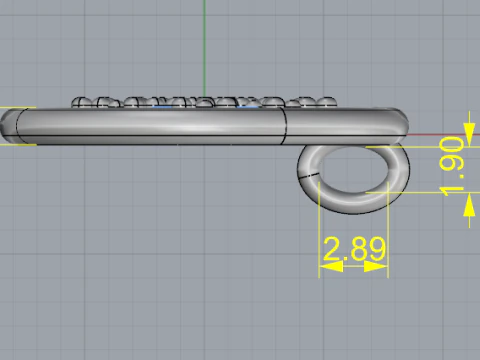 702 Pendant 3D Print Model