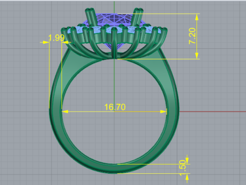 704 Ring 3D 프린트 모델