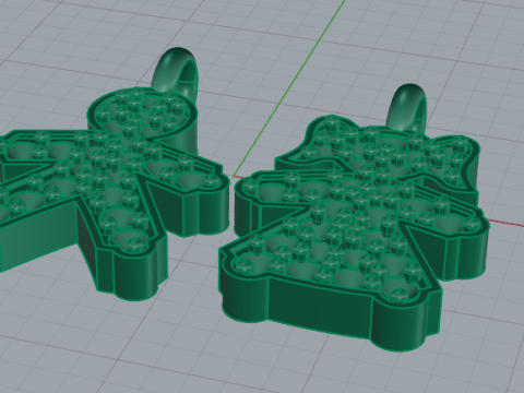 705 Pendants boy and girl 3D-Druckmodell
