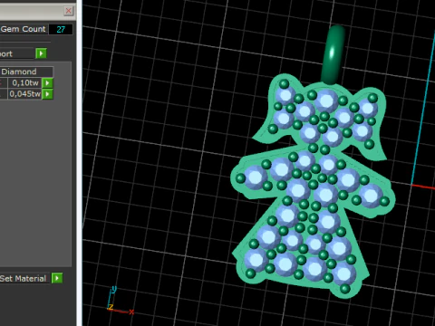 705 Pendants boy and girl 3D Print Model