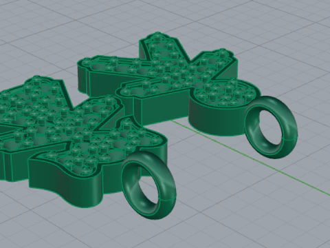 705 Pendants boy and girl 3D Print Model