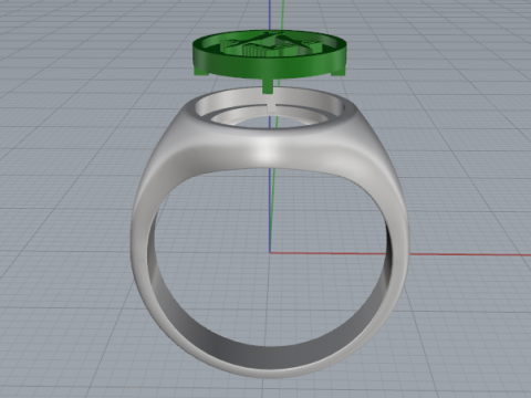706 Ring for men Modèles 3D en vedette