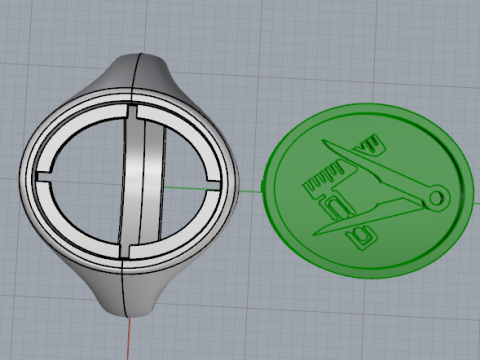 706 Ring for men Modèles 3D en vedette