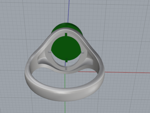 706 Ring for men Modèles 3D en vedette