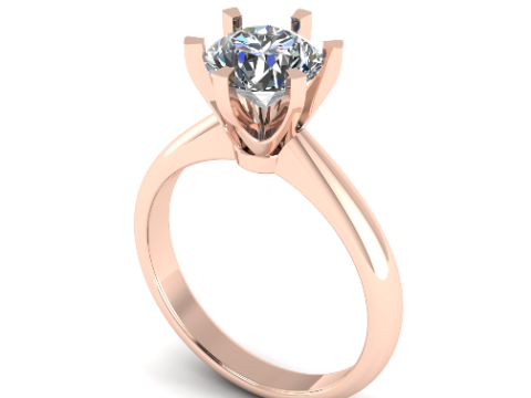 707 Engagement ring Modèles 3D en vedette