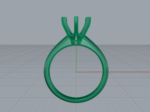 707 Engagement ring Modèles 3D en vedette