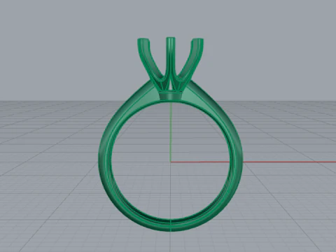 707 약혼반지 3D 프린트 모델