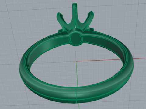 707 Engagement ring Modèles 3D en vedette