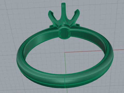 707 약혼반지 3D 프린트 모델