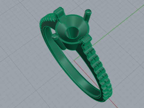 708 Ring 3Dプリントモデル