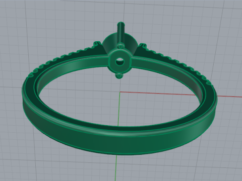708 Ring 3Dプリントモデル
