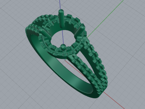 709 Ring 3Dプリントモデル