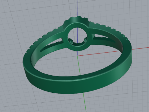 709 Ring 3Dプリントモデル