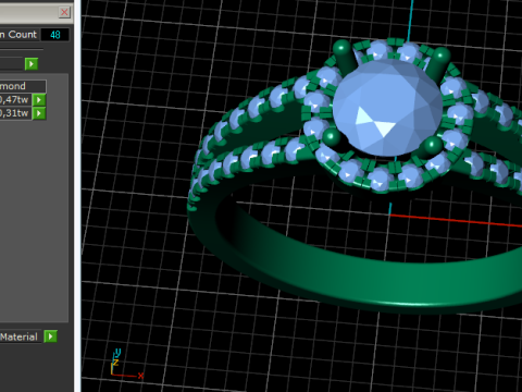 709 Ring 3Dプリントモデル